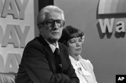 Former Associate FBI Director W. Mark Felt, and his wife Audrey, appear on NBC's "TODAY" television show in Washington, D.C. on April 11, 1978.