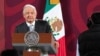 ARCHIVO - El presidente mexicano, Andrés Manuel López Obrador, en rueda de prensa desde el Palacio Presidencial, en octubre de 2020.