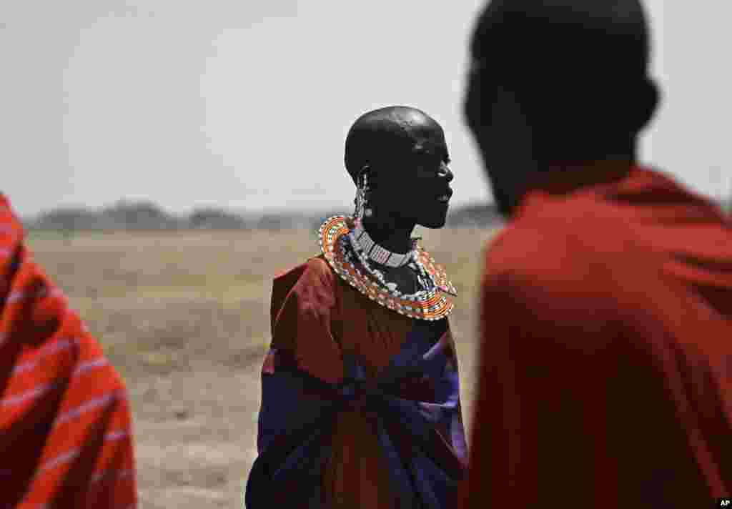 Des Maasai&nbsp;dansent dans un village à la périphérie de Serengeti, dans le nord de la Tanzanie, le 12 août 2013. 
