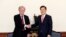 Ông John Bolton và ông Chung Eui-yong, Cố vấn an ninh quốc gia của Hàn Quốc.
