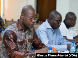 Noël Chadare de la COSI Bénin, à Cotonou, le 24 mars 2018. (VOA/Ginette Fleure Adandé)