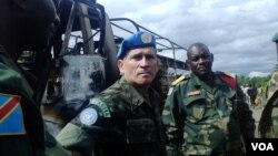 MONUSCO Force Commander General Carlos Alberto dos Santos Cruz in the Beni territory in eastern Congo, May, 2015. (Nicholas Long/VOA)