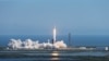 SpaceX Falcon Heavy rocket launch, in Cape Canaveral