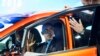 President Obama sits in the 2017 Chevrolet Bolt EV, an all-electric vehicle with an estimated range of 200 miles on a single charge, as he tours the North American International Auto Show in Detroit, Jan. 20, 2016.