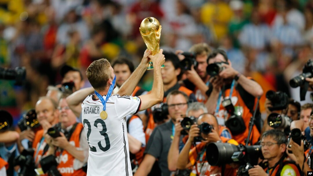 Đội tuyển Đức giành cúp vô địch World Cup 4 năm trước.