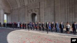 Evropski lideri učestvuju u ceremoniji obeležavanja stote godišnjice od početka Prvog svetskog rata