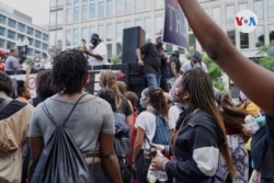 Celebración del Juneteenth, la liberación de las personas que estuvieron esclavizadas en EE.UU., en Washington D.C. Junio 19, 2020.