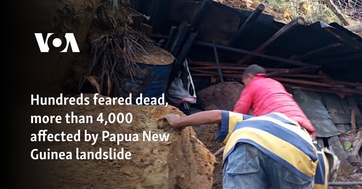 Hundreds feared dead, more than 4,000 affected by Papua New Guinea landslide