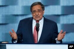 FILE - Former Defense Secretary Leon Panetta, speaks during the third day of the Democratic National Convention in Philadelphia, July 27, 2016.