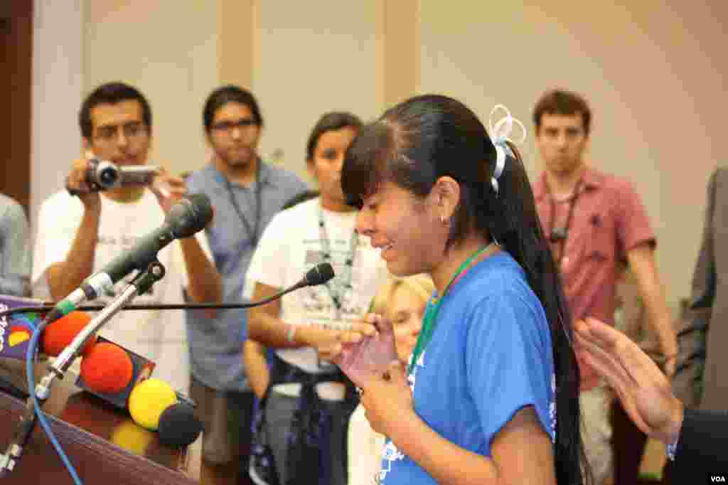 Una delegación de niños visitó el Congreso para exigir a los legisladores, una pronta aprobación de una reforma migratoria.