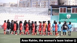 Tim sepak bola perempuan Afghanistan. (Foto: Courtesy/Arzo Rahim)