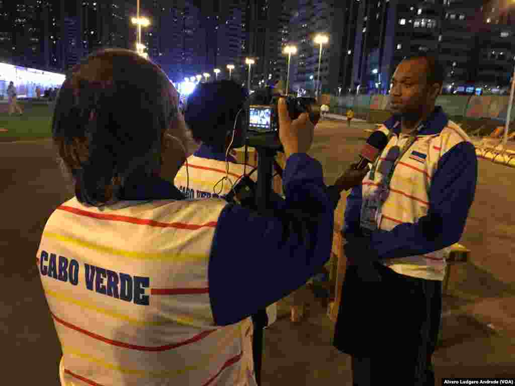 Comitiva de Cabo Verde na Vila Olímpica, Rio de Janeiro 2016, Brasil