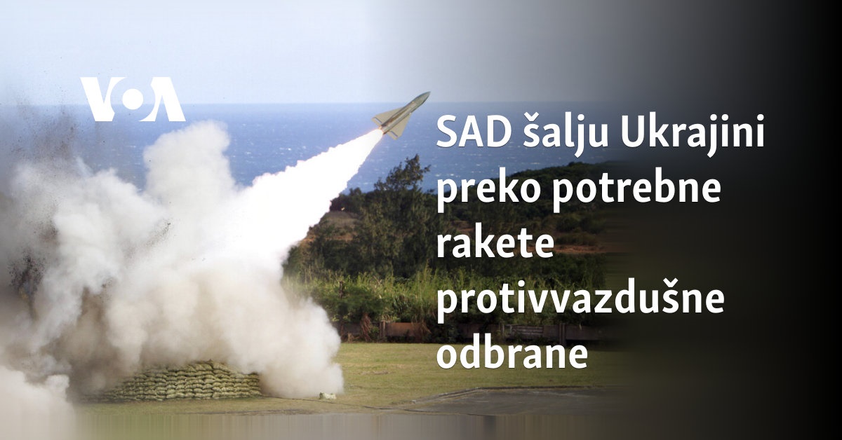 SAD šalju Ukrajini prijeko potrebne rakete protivvazdušne odbrane