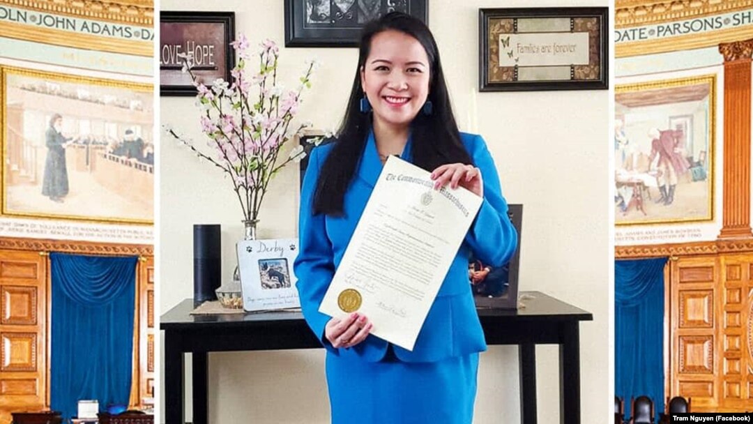 Dân biểu Trâm Nguyễn nhậm chức nhiệm kỳ thứ hai vào tháng 1/2021.