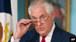 Menteri Luar Negeri Rex Tillerson (foto: dok). 