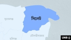 মানচিত্রে সিলেট