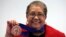 Beverly Hall, former Atlanta superintendent of public schools, holds up her award after she was named the 2009 Superintendent of the Year at the American Association of School Administrators' National Conference on Education in San Francisco, (File photo)