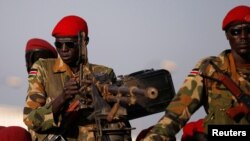 Abasirikare ba SPLA, k'Umurwa mukuru wa Sudani y'Ubumanuko, i Juba.