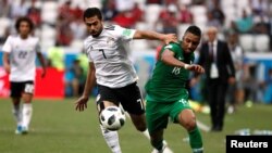 Le Saoudien Dawsari lors du match contre l'Egypte en Russie, le 25 juin 2018.