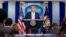 President Donald Trump speaks at a news conference in the James Brady Press Briefing Room at the White House, Tuesday, Aug. 11, 2020, in Washington. (AP Photo/Andrew Harnik)