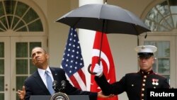 Một hình ảnh của cựu Tổng thống Mỹ Barack Obama trong một sự kiện năm 2013.
