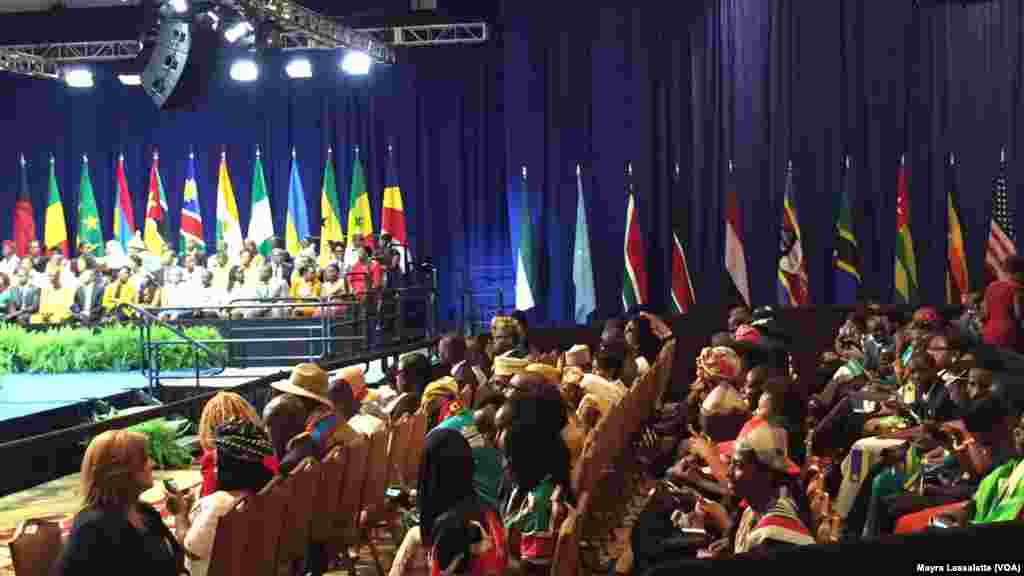 La discussion entre le président américain Barack Obama et les participants au YALI 2015, Washington, 3 août 2015.