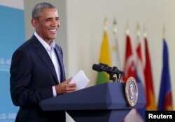 Tổng thống Obama phát biểu trong cuộc họp báo sau khi hội nghị kết thúc.