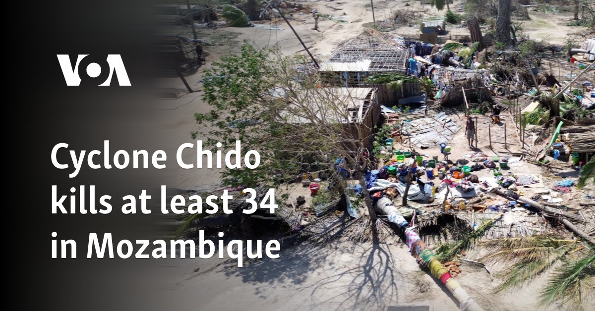 Cyclone Chido kills at least 34 in Mozambique