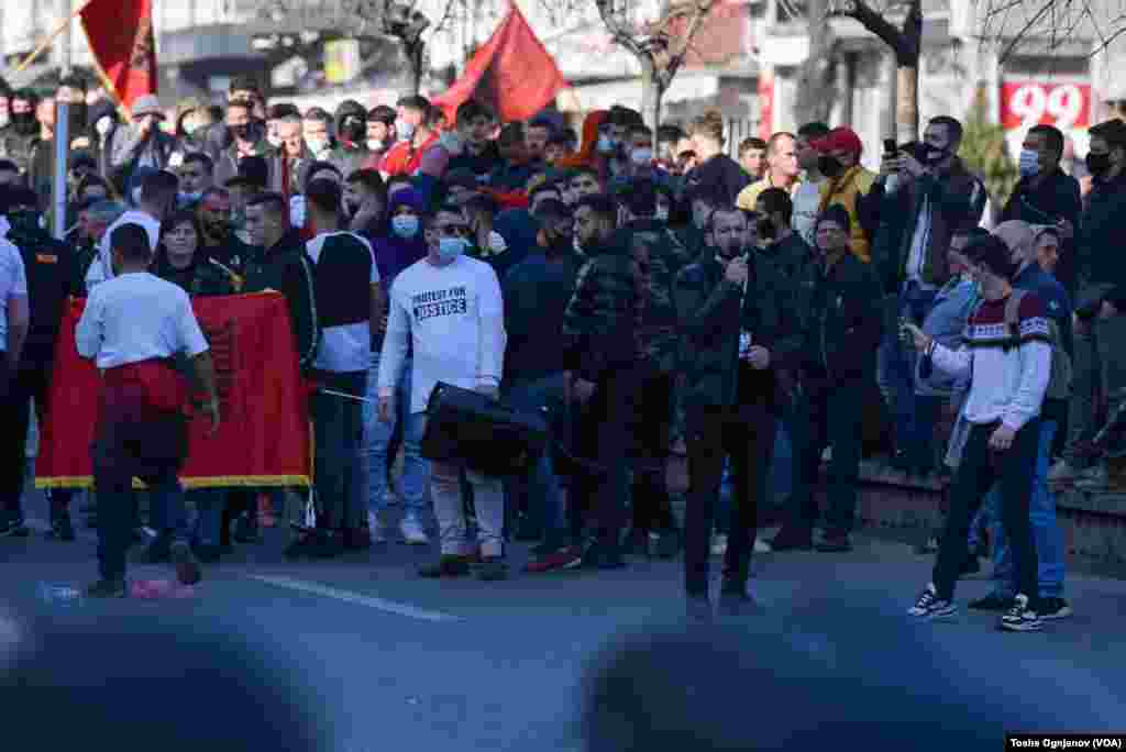 Riots in Skopje against the case Monstrum