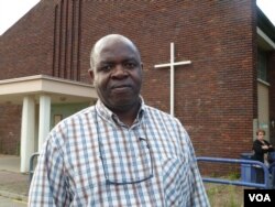 Father Auguste Moanda, a priest at St. Therese parish in St. Etienne du Rouvray and associate of the late Father Jacques Hamel, says the murder was a symbolic attack on France's Christian tradition. The Catholic community, he said, responded by stepping up efforts to engage its Muslim neighbors. (L. Ramirez/VOA)