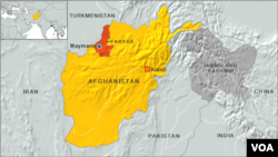 Peta provinsi Faryab, Afghanistan