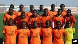 'Yan wasan Kungiyar kwallon kafa ta VOA Hausa Flamingos FC Bauchi