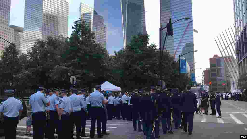 En el lugar donde se realiza la conmemoración fue desplegado un operativo de seguridad para preservar la zona, el 11-S de 2019.