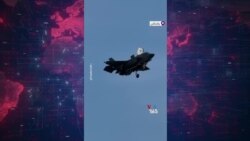 مانور جنگنده اف-۳۵ بر فراز واشنگتن