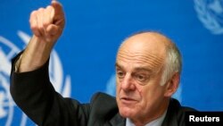 Le Dr. David Nabarro, chargé de la lutte contre le choléra en Haiti, le 16 septembre 2014.