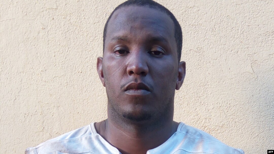 An image obtained by AFP on April 21, 2016 in Bamako shows Fawaz Ould Ahmedia from Mauritania, suspected of planning and carrying out a string of deadly attacks on sites popular with foreigners in Mali in 2015, after his arrest on the same day in a south-