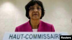 UN High Commissioner for Human Rights Navi Pillay, May 29, 2013.