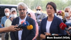 HDP Eş Genel Başkanları Mithat Sancar ve Pervin Buldan