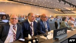 以色列代表团出席联合国在沙特首都利雅得举行的世界遗产委员会会议。（2023年9月11日）