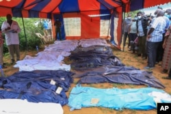 FILE - Body bags are laid retired  astatine  the country   wherever  dozens of bodies, believed to beryllium  followers of extremist evangelical person  Paul Mackenzie, person  been recovered  successful  shallow graves successful  the colony   of Shakahola, Kenya, connected  April 24, 2023.