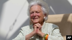 Mantan ibu negara AS, Barbara Bush, yang meninggal Selasa (17/4) pada usia 92 tahun.