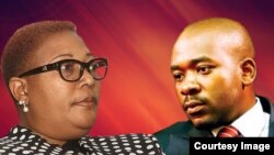 UNkosazana Thokozani Khupe loMnu. Nelson Chamisa