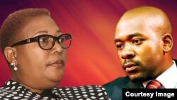 Thokozani Khupe and Nelson Chamisa