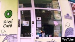 The Kiwi Cafe in Tbilisi, Georgia, is where ultranationalists created a fight with customers by throwing meats, like sausages, at them.