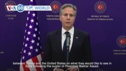 VOA60 World - Blinken: US, Turkey share 'broad agreement' on Syria