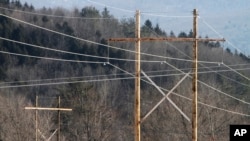 Kabel transmisi listrik milik perusahaan listrik Vermont di Waterbury, Vermont (Foto: dok). Departemen Listrik Burlington baru-baru ini menemukan virus terkait Grizzly Steppe, nama yang diberikan pihak berwenang Amerika pada dugaan virus komputer jahat Rusia.