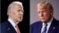 Cựu phó tổng thống Joe Biden (trái) và Tổng thống Donald Trump.