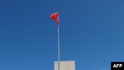 FILE - The entrance to China's embassy is seen in Washington, May 18, 2012. 