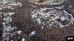 Demonstranti na trgu Tahrir, 11. februar 2011.