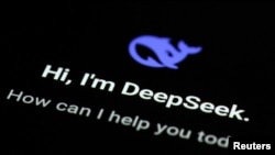 DeepSeek 应用示意图。(2025年1月28日)